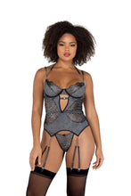 Load image into Gallery viewer, LI469 - 2PC Sparkle Chained Bustier Set
