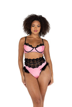 Load image into Gallery viewer, LI481 - 2PC Embroidery &amp; Satin Bralette Set
