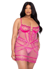 Load image into Gallery viewer, LI625 - Bubblegum Heart Slip 2-Piece Set
