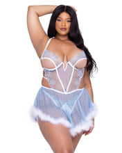 Load image into Gallery viewer, LI630 - Snow Queen Babydoll 2-Piece Set
