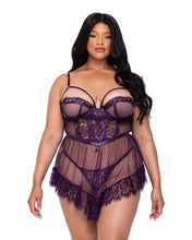 Load image into Gallery viewer, LI655 - Sugar Plum Babydoll 2-Piece Set
