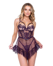 Load image into Gallery viewer, LI655 - Sugar Plum Babydoll 2-Piece Set
