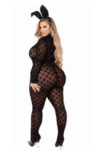 Load image into Gallery viewer, PB112 - 2pc Sheer Playboy Bunny Bodysuit
