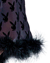 Load image into Gallery viewer, PBLI104 - Playboy Bunny Noir Robe
