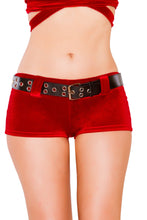 Load image into Gallery viewer, SH3229 - Velvet Shorts with Belt
