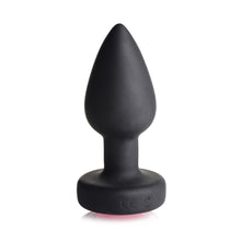 Load image into Gallery viewer, Booty Sparks 28X Silicone Vibrating Pink Gem Anal Plug W/ Remote Small

