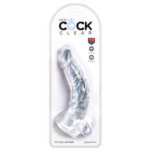 Load image into Gallery viewer, King Cock Clear 7.0&quot; Cock With Balls

