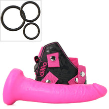Load image into Gallery viewer, Dillio Pink 7in Strap-On Suspender Harness Set

