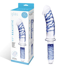 Load image into Gallery viewer, Glas Realistic Double Glass Dildo Handle 11 in.
