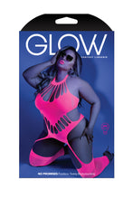 Load image into Gallery viewer, No Promises Bodystocking  Neon Pink
