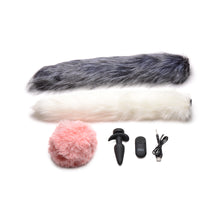 Load image into Gallery viewer, Tailz Vibrating Anal Plug &amp; 3 Tails W/ Remtote Control
